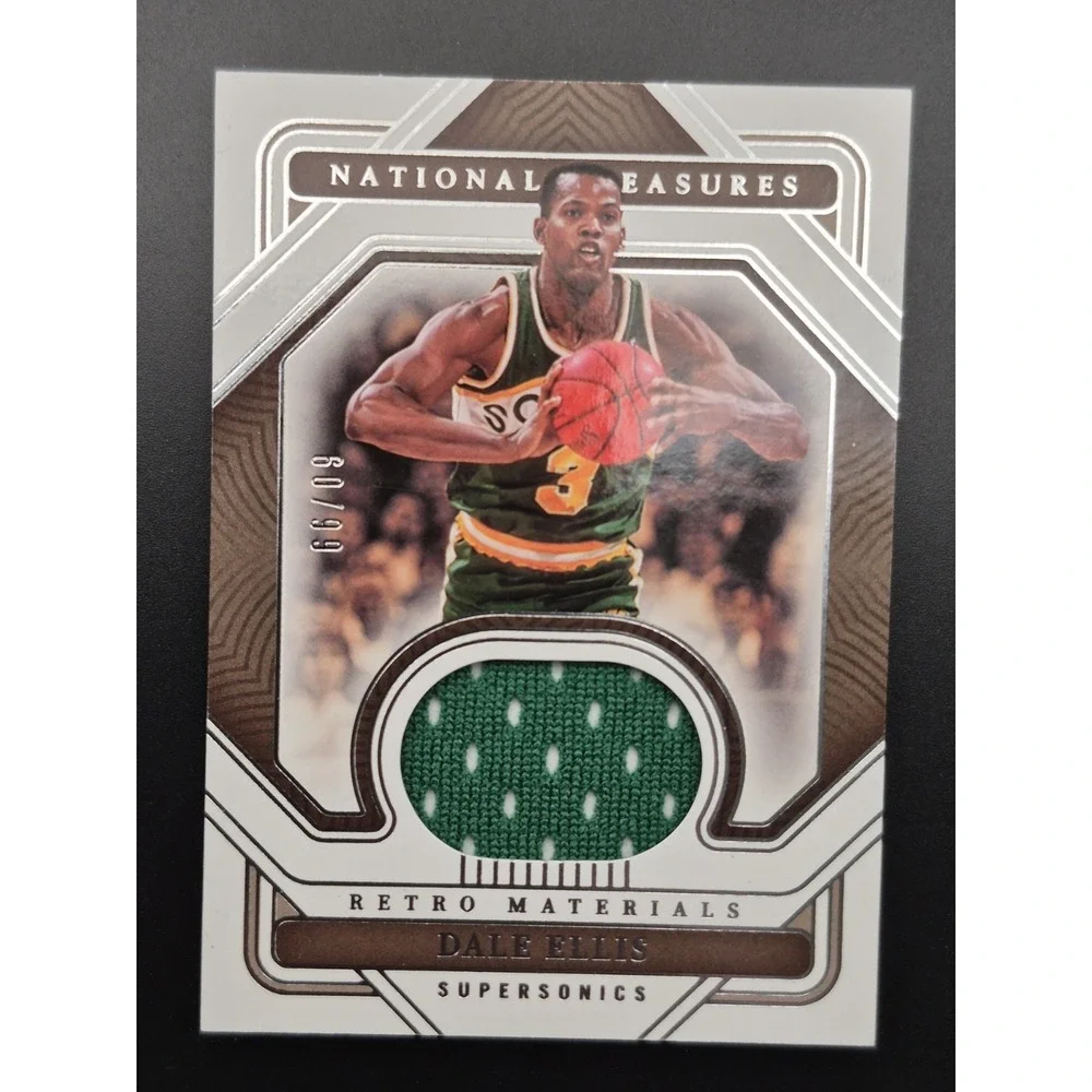 2022 National Treasures Dale Ellis #RM-DEL  Retro‎ Materials /99 Supersonics